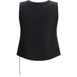 Black Polyester Waistcoat
