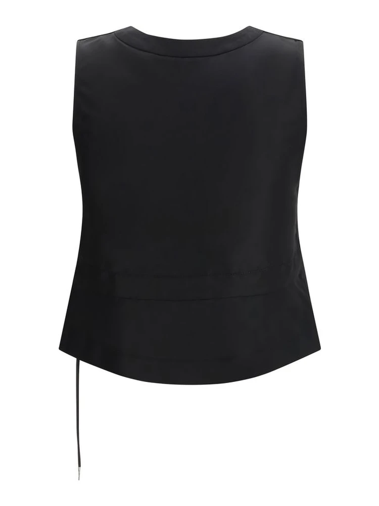 Black Polyester Waistcoat alternative