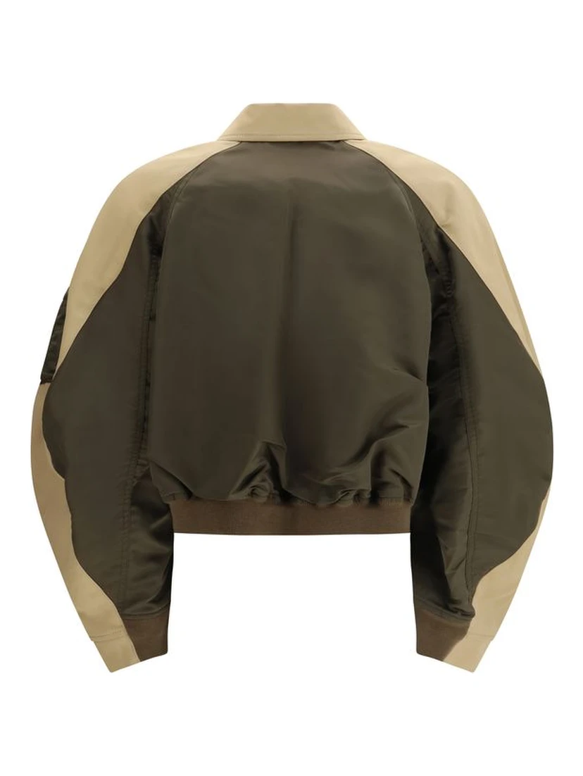 Bicolor Cotton Bomber