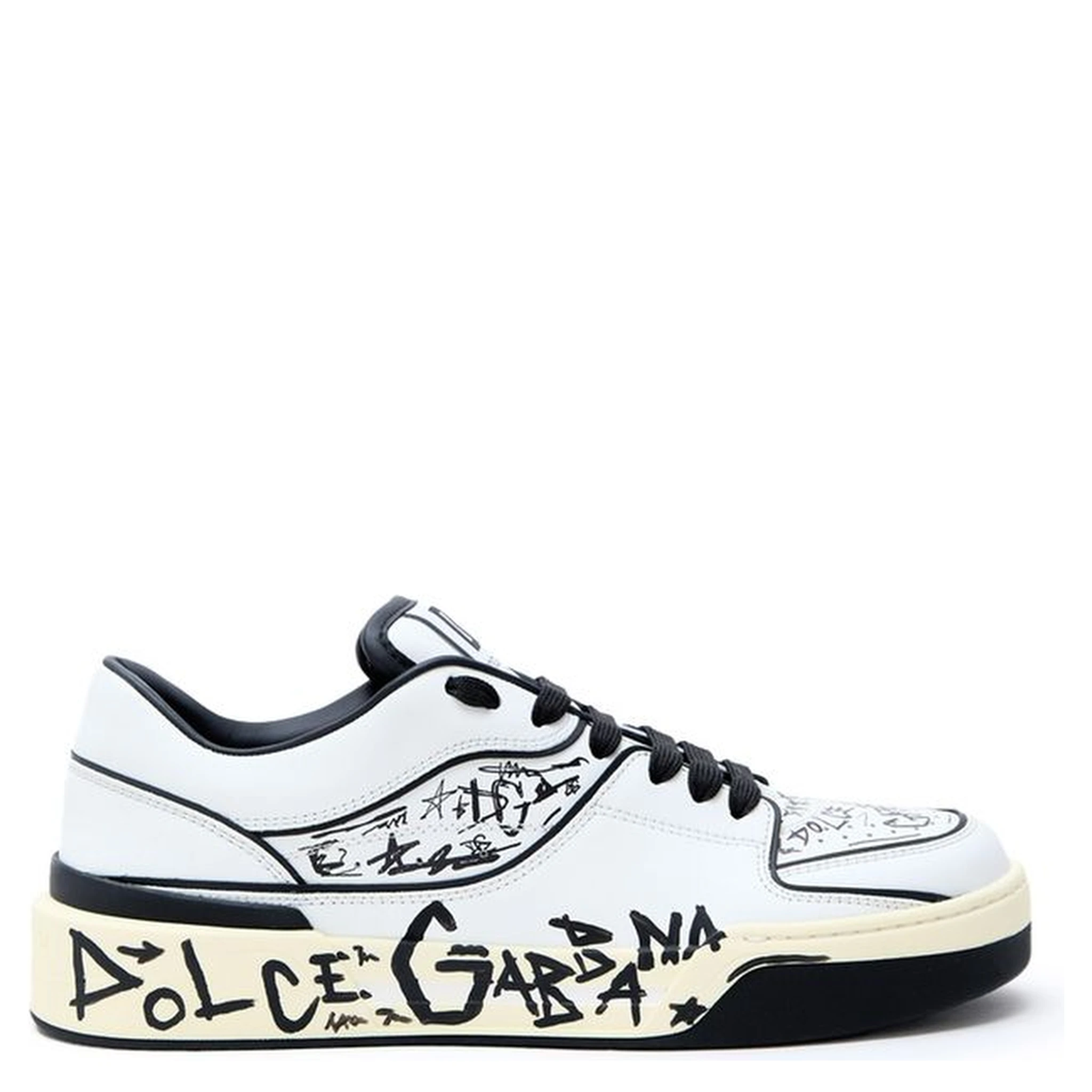 White Leather Low Top Sneakers