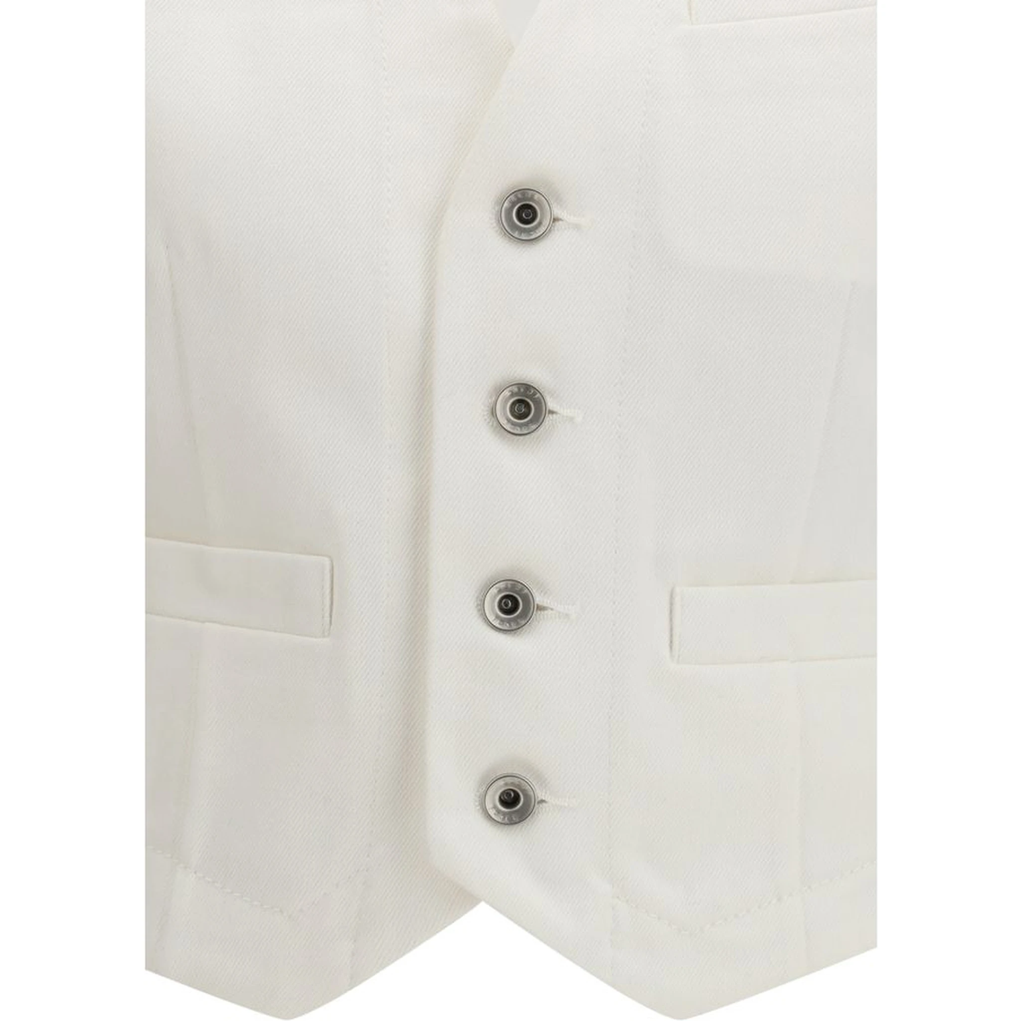 White Cotton Waistcoat