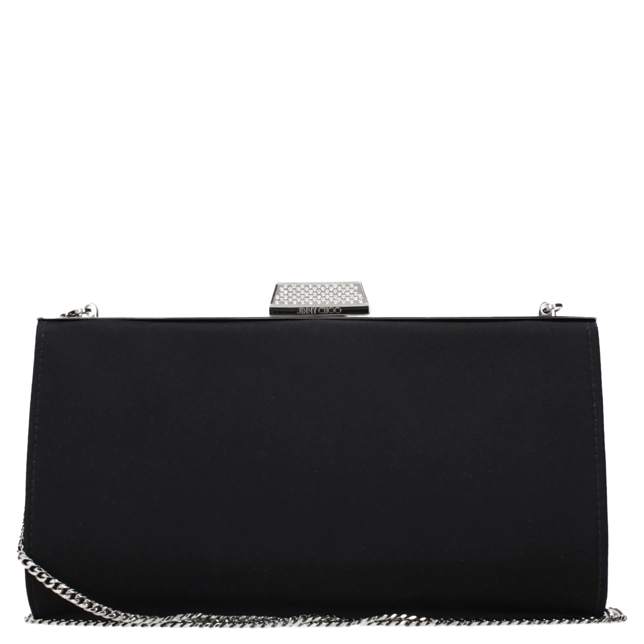 حقيبة يد سوداء من الساتان