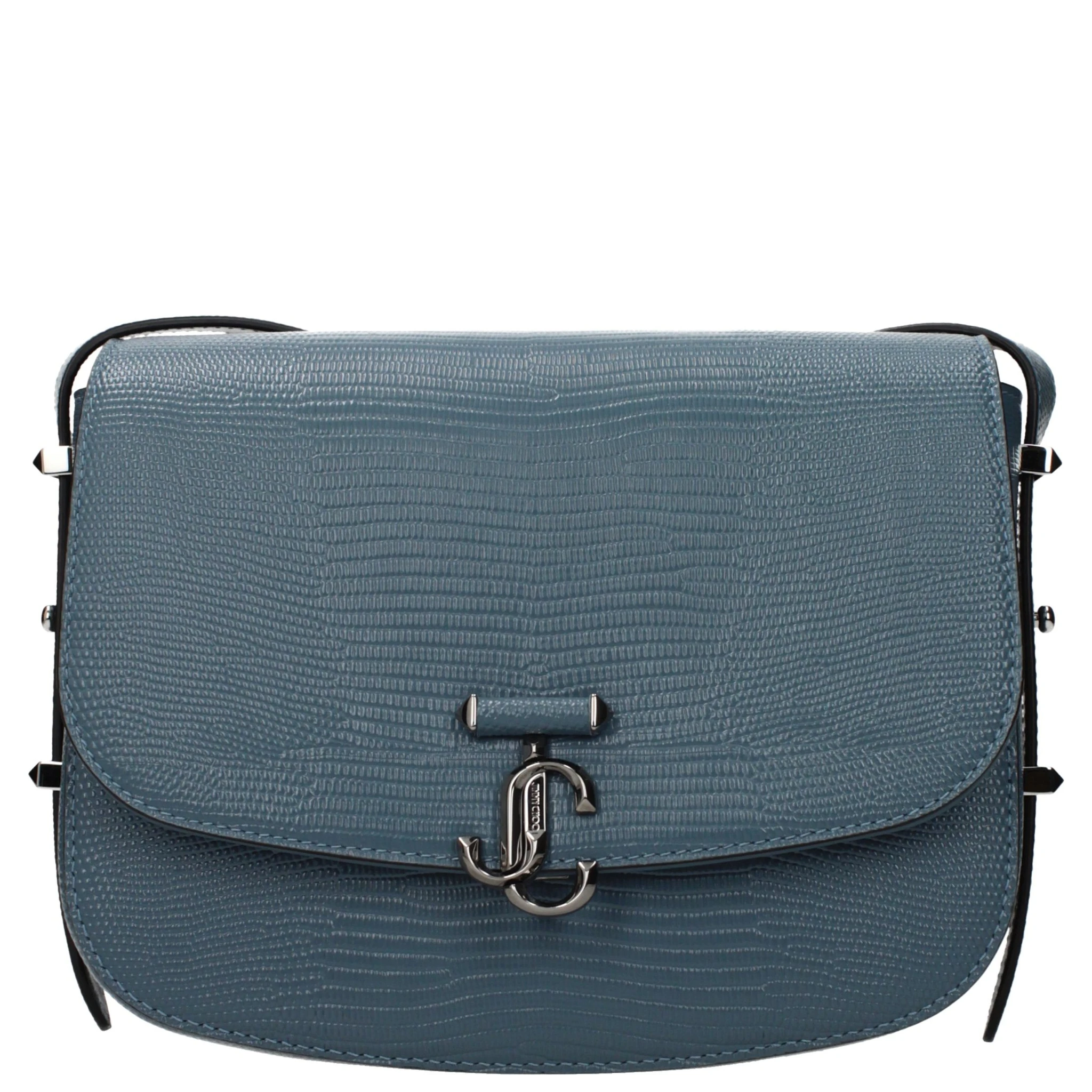 حقيبة كروسبودي من الجلد الأزرق