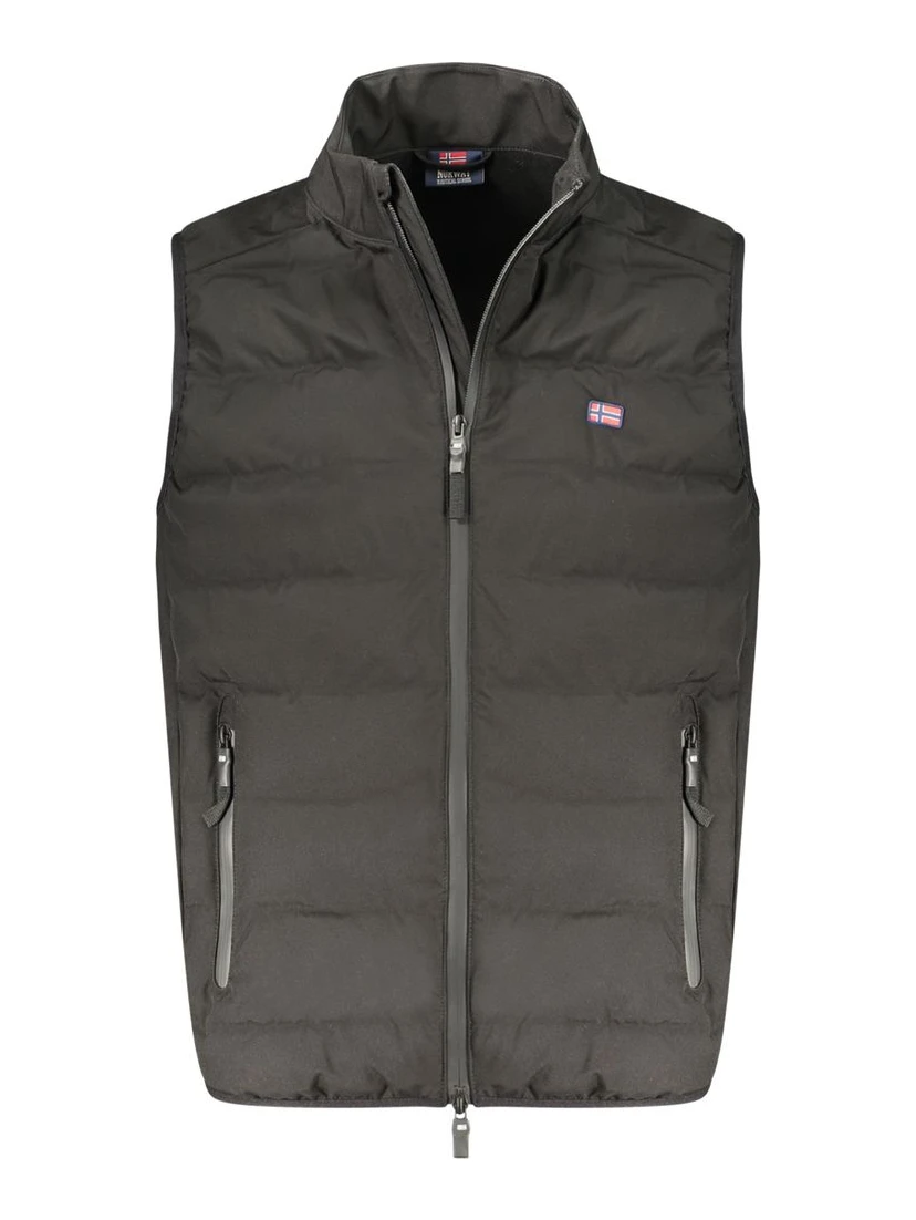 Black Polyester Men's Vest