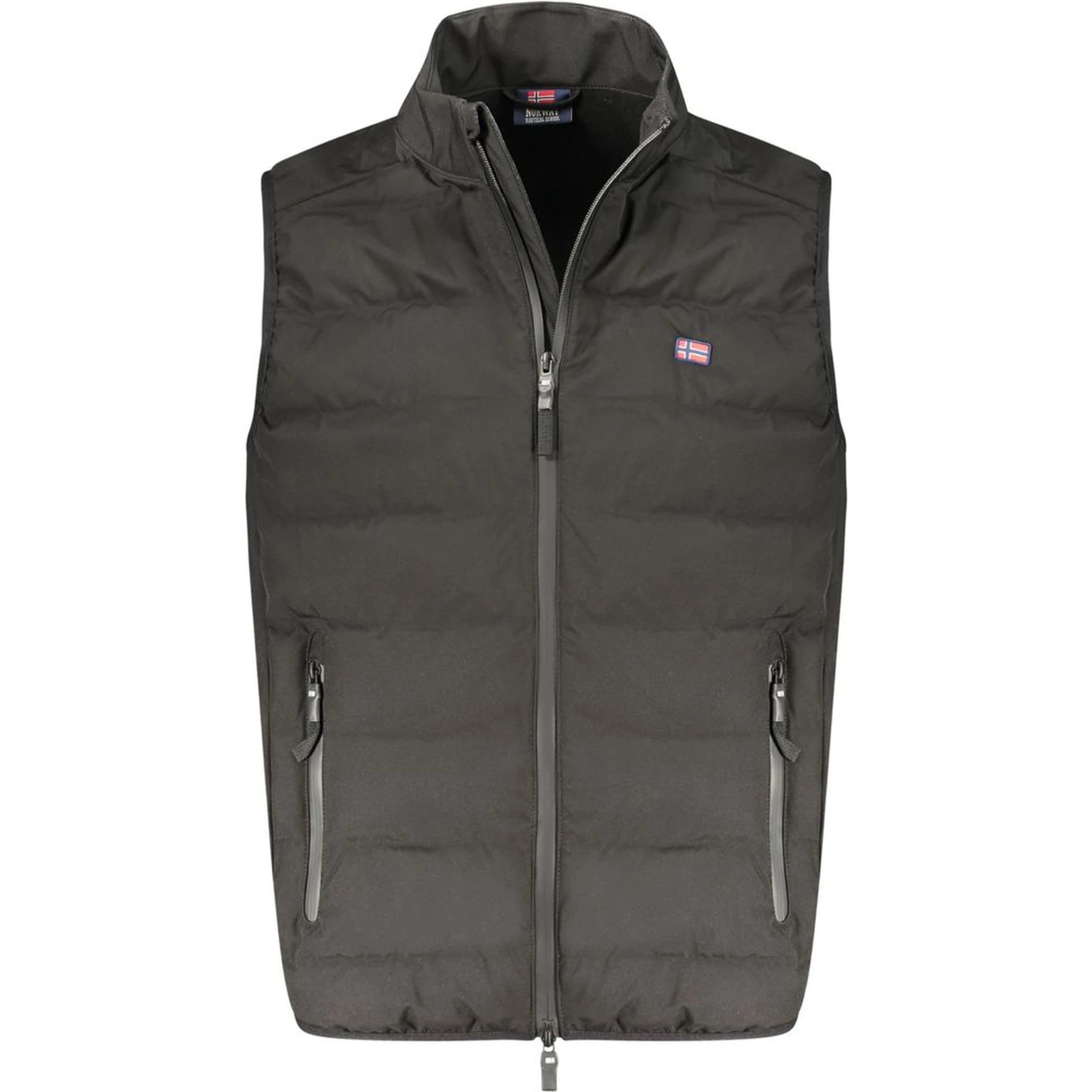 Black Polyester Men's Vest