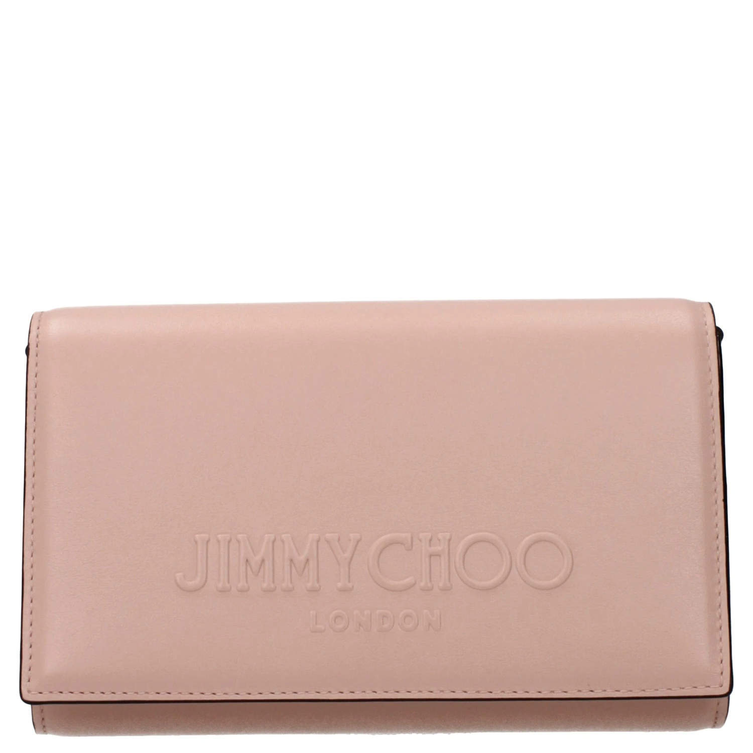 Pink Leather Clutch Bag
