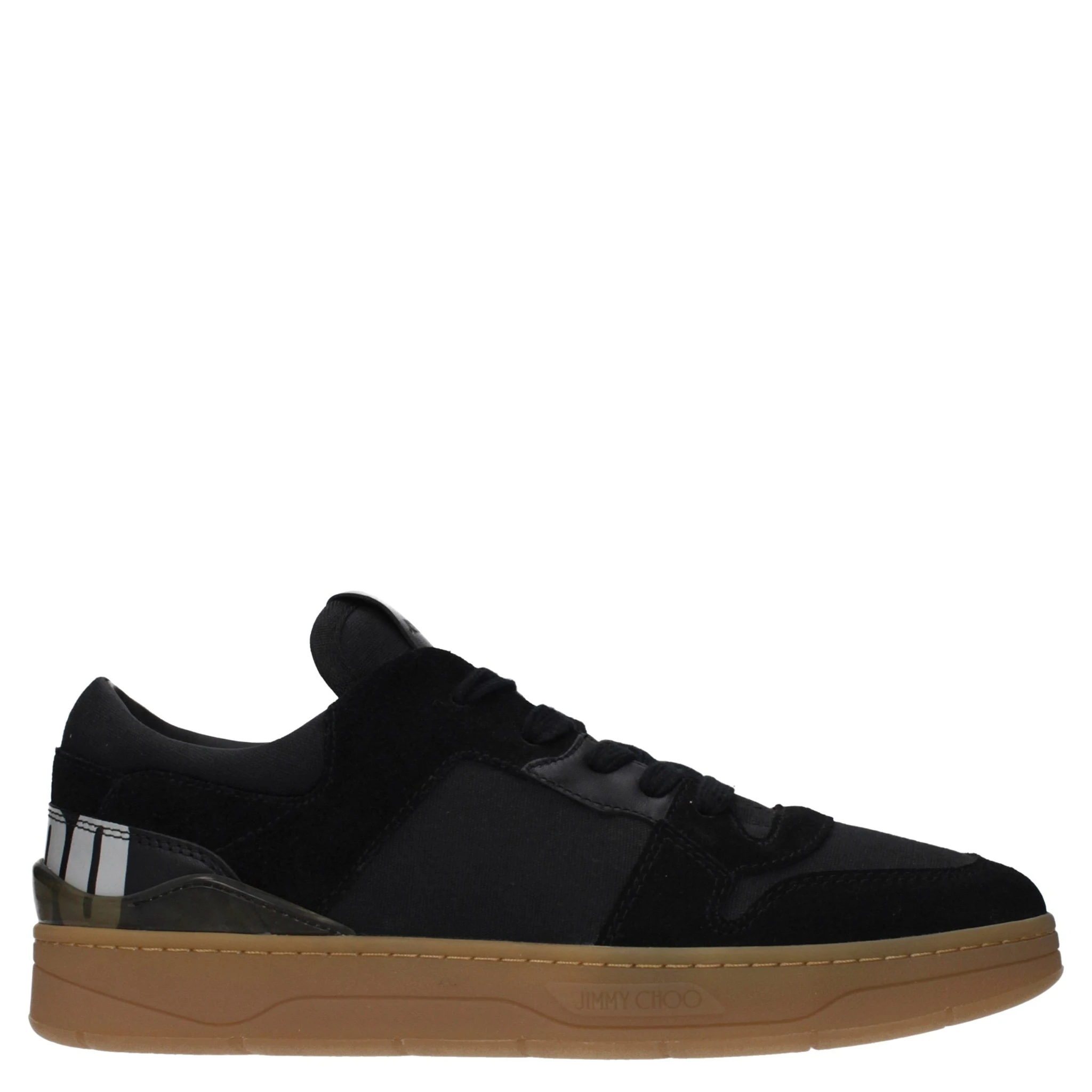 Black Fabric Low Top Sneakers