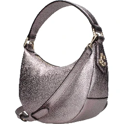 حقيبة يد جلدية وردية