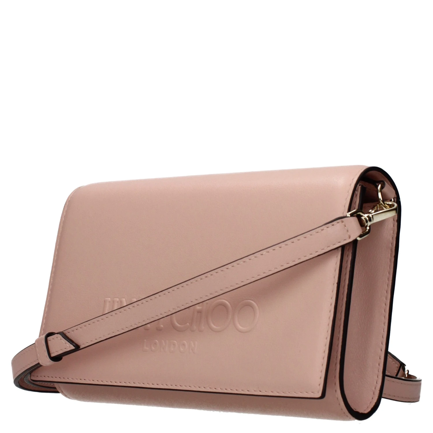 Pink Leather Clutch Bag