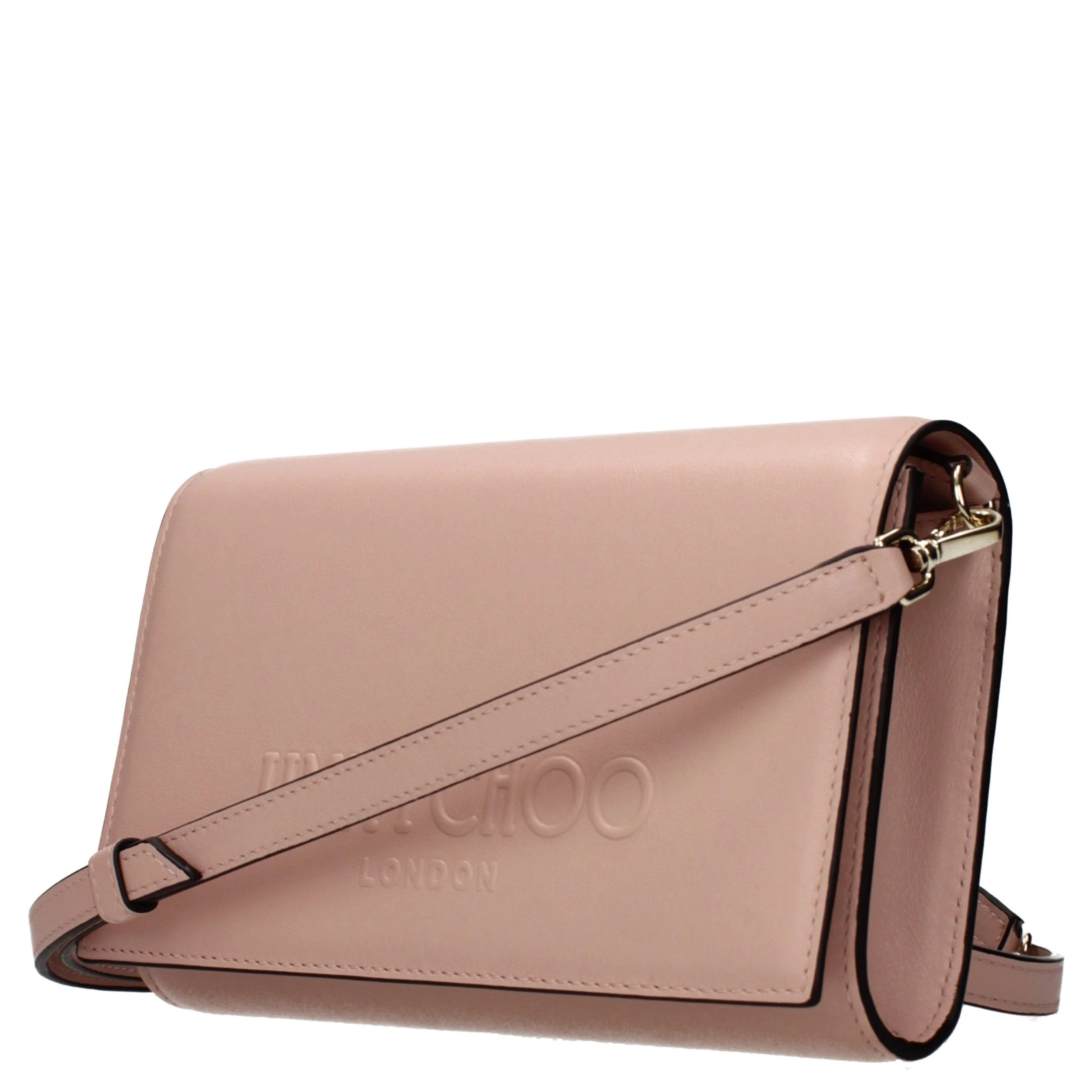 Pink Leather Clutch Bag