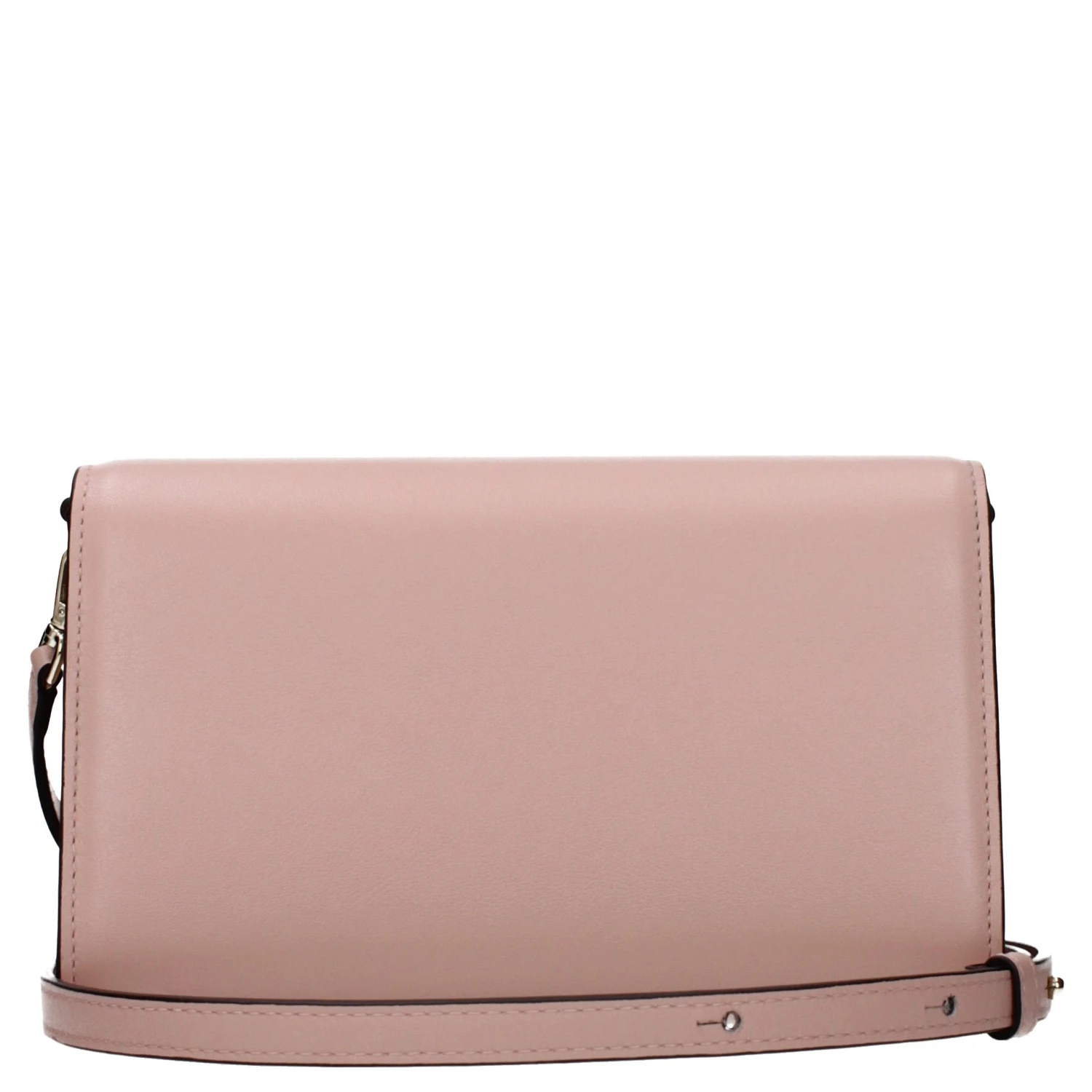 Pink Leather Clutch Bag