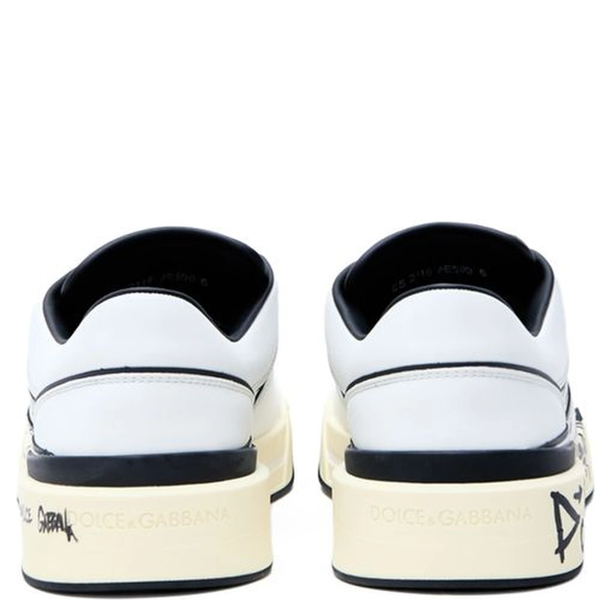 White Leather Low Top Sneakers