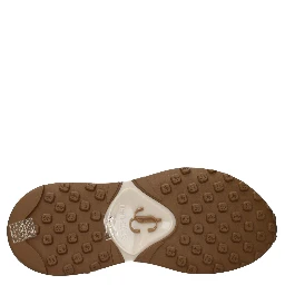 حذاء رياضي سميك من القماش البيج