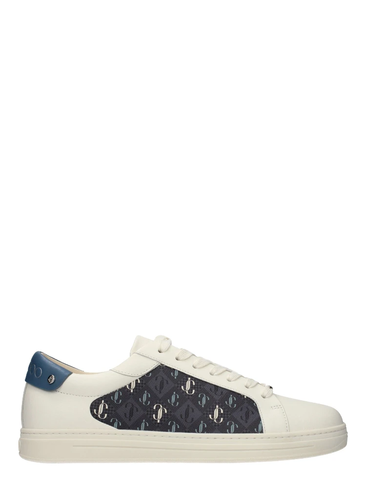 Beige Leather Low Top Sneakers