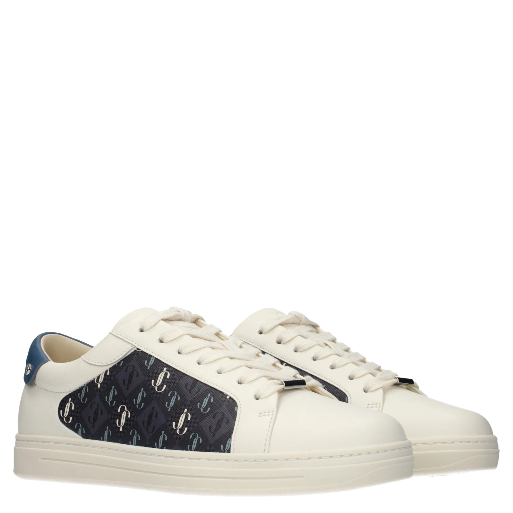 Beige Leather Low Top Sneakers