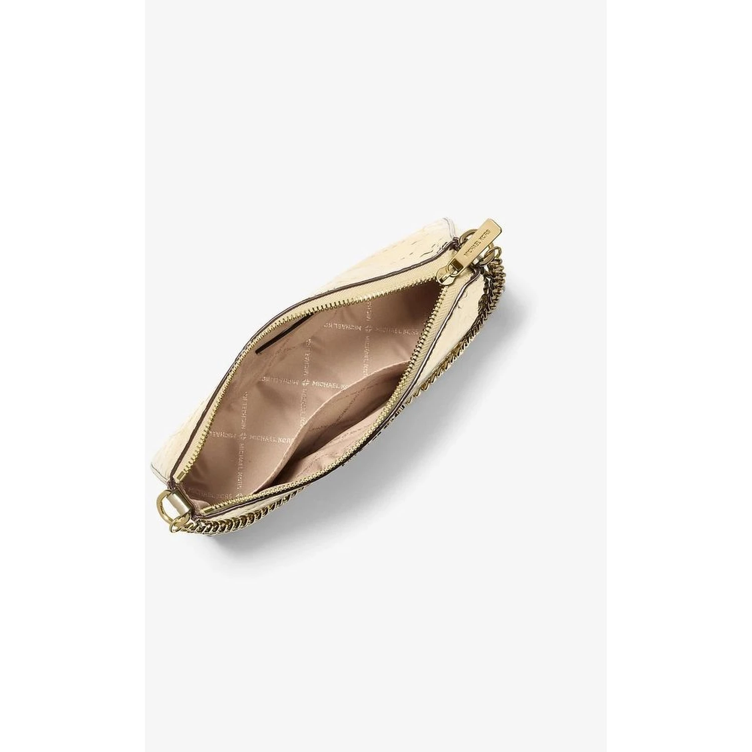 Gold Canvas Clutch Bag