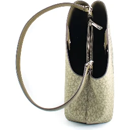 Bicolor Canvas Shoulder Bag