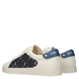 Beige Leather Low Top Sneakers