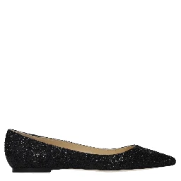 حذاء باليه أسود من البلاستيك