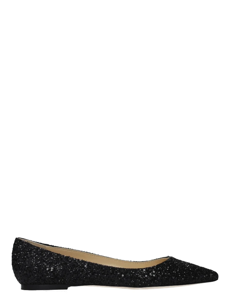 حذاء باليه أسود من البلاستيك