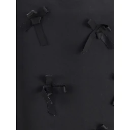 Black Acetate Midi Skirt