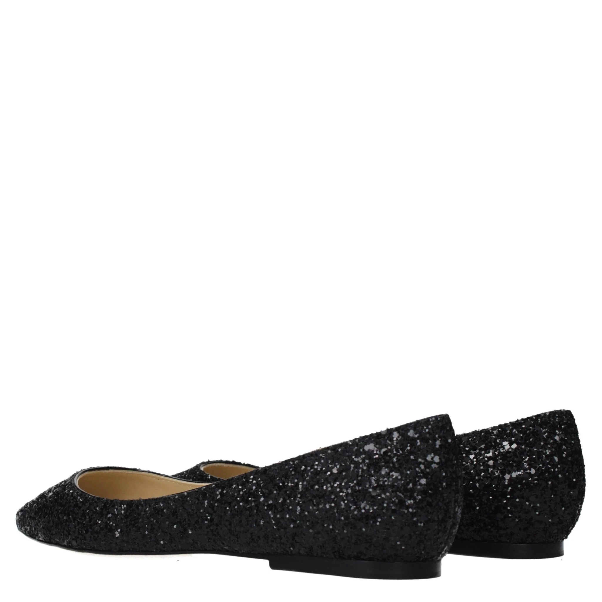 حذاء باليه أسود من البلاستيك