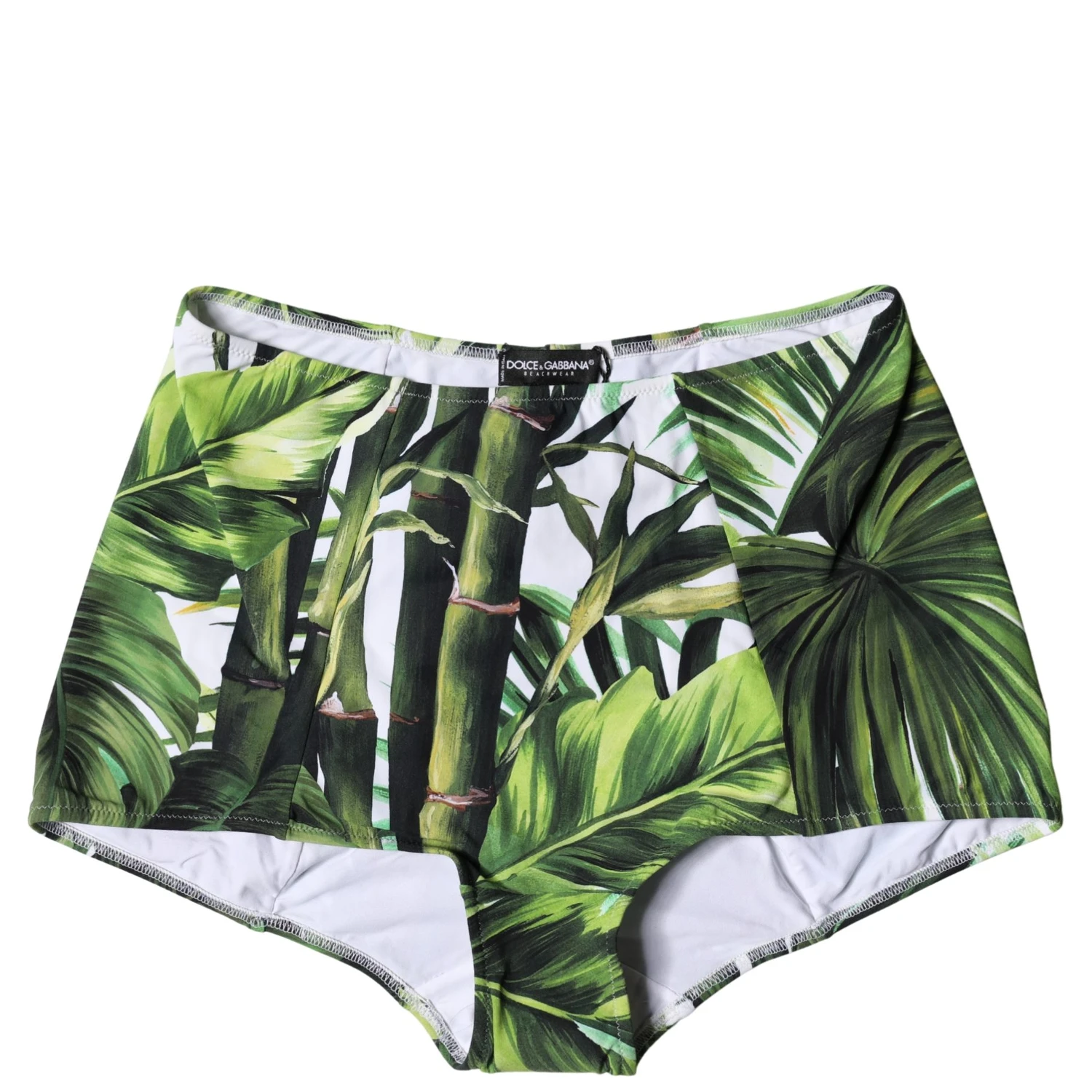 Green Leaf Print High-Waisted Girdle Underwear