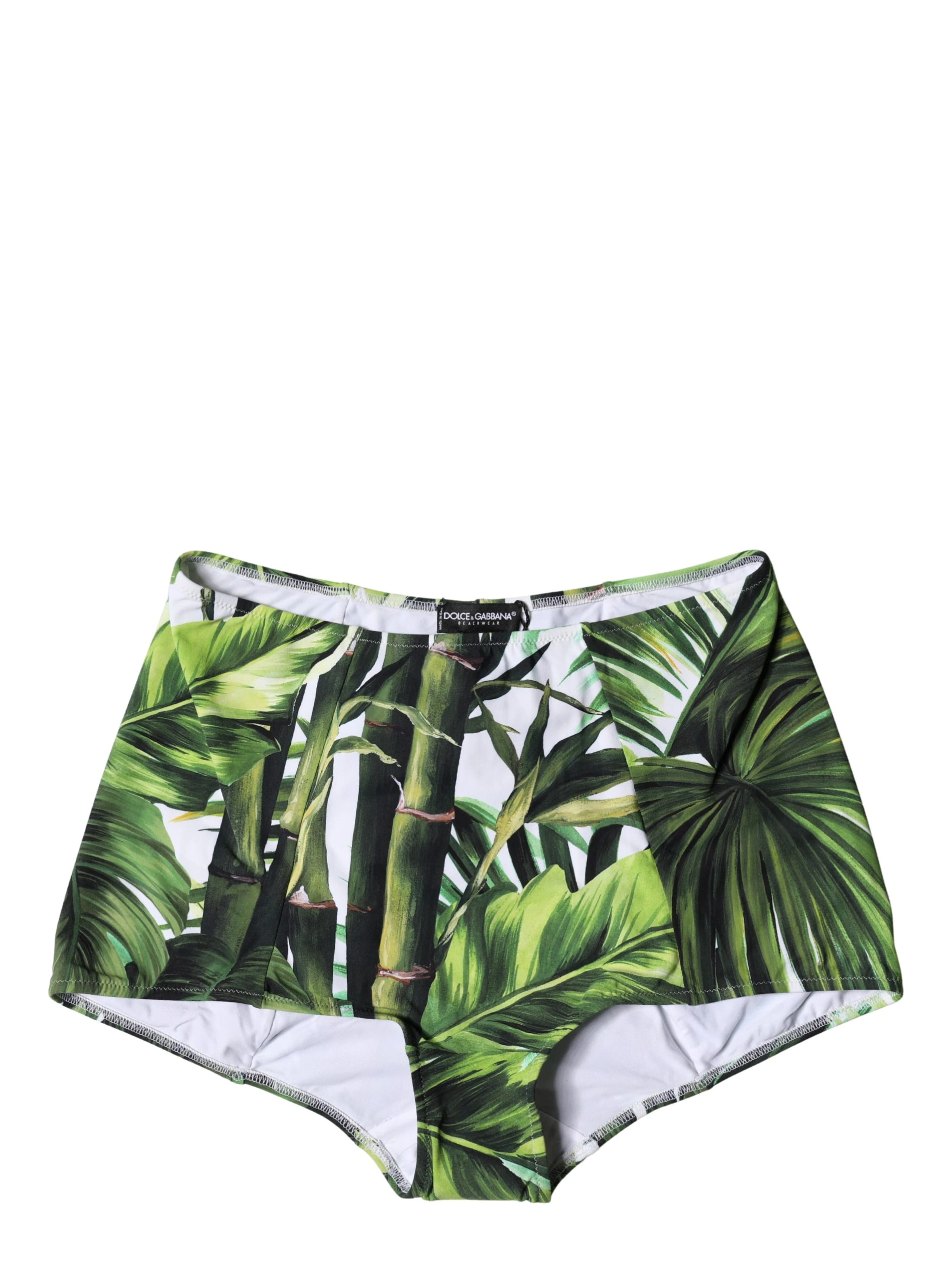Green Leaf Print High-Waisted Girdle Underwear