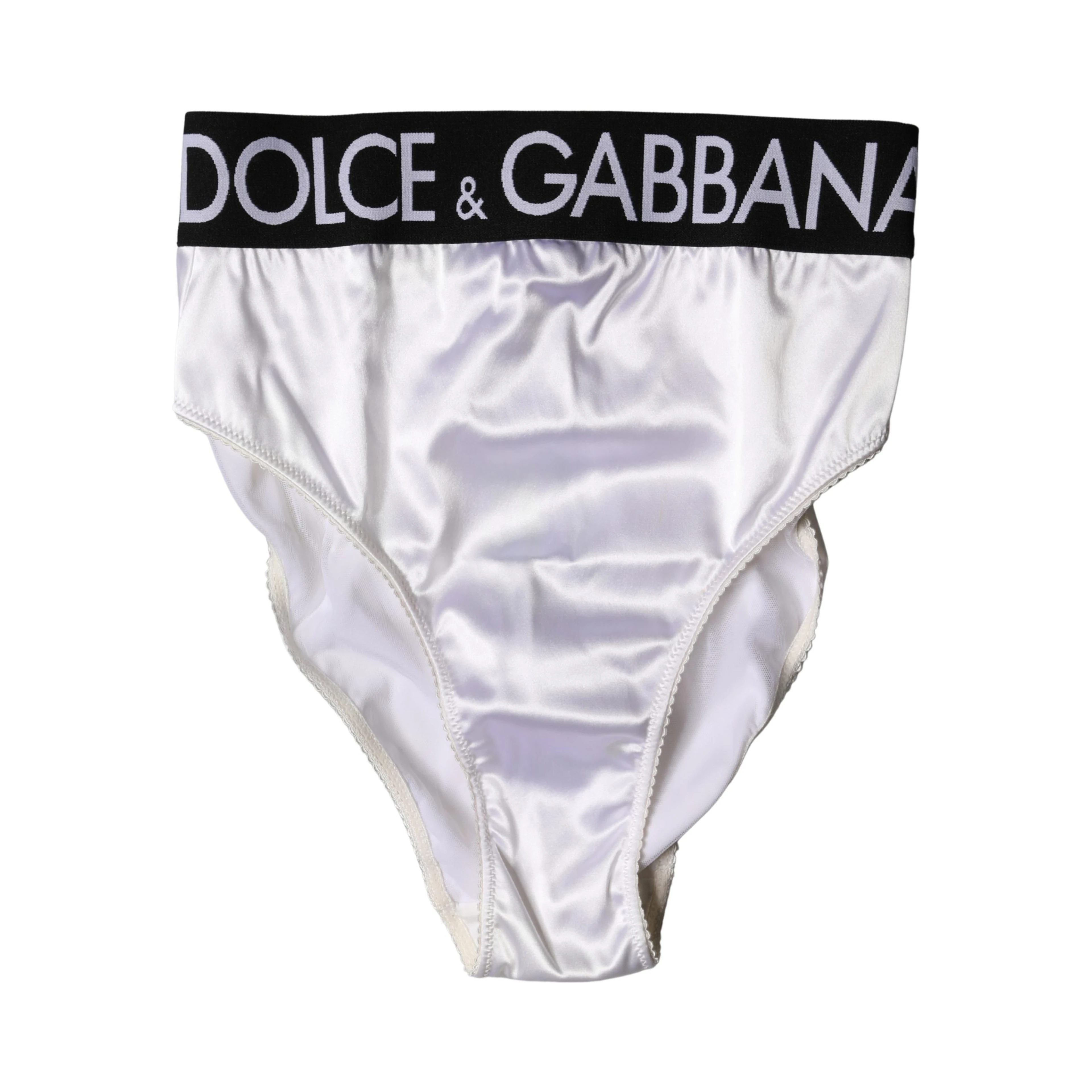 White Logo Brief High Waist Panty Underwear