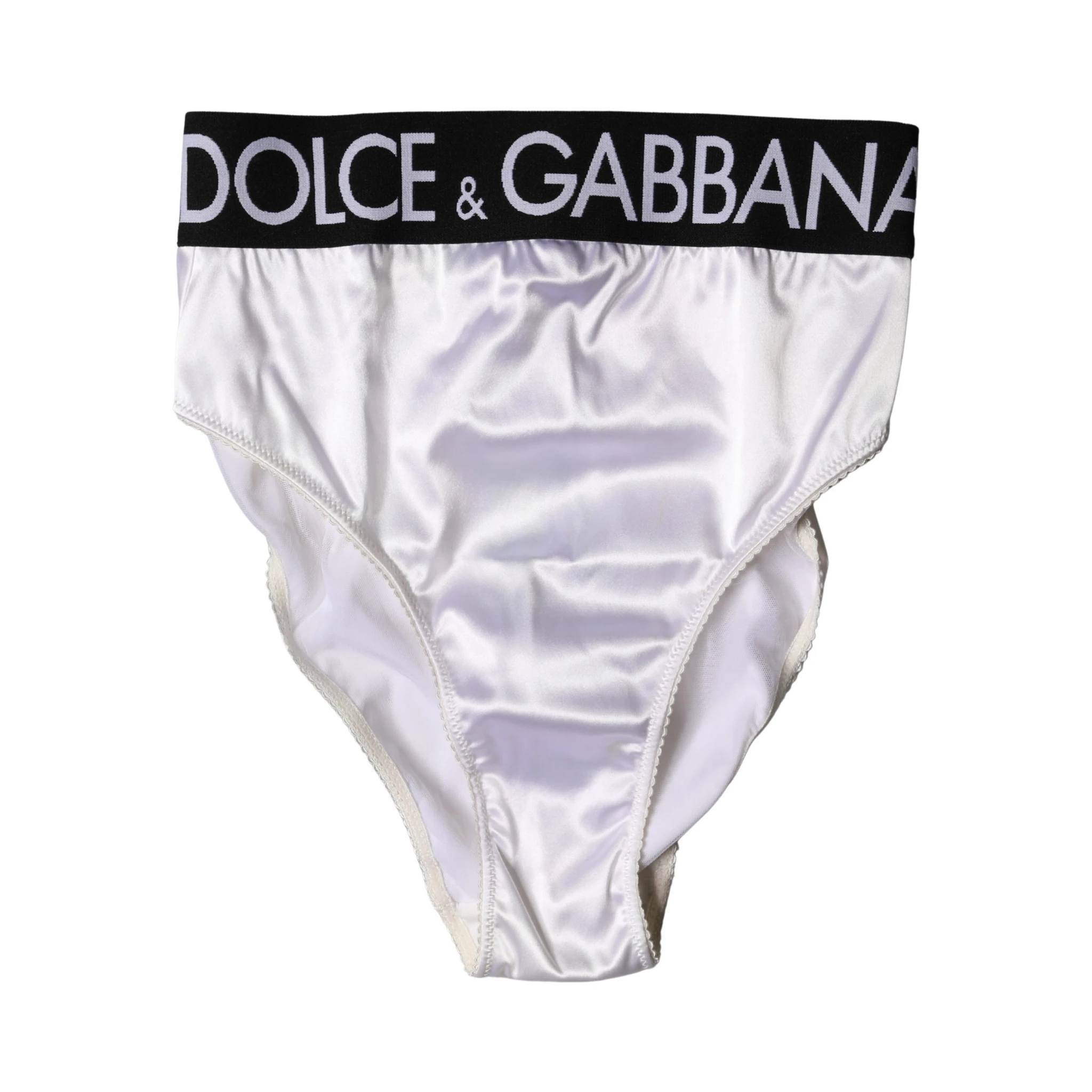White Logo Brief High Waist Panty Underwear