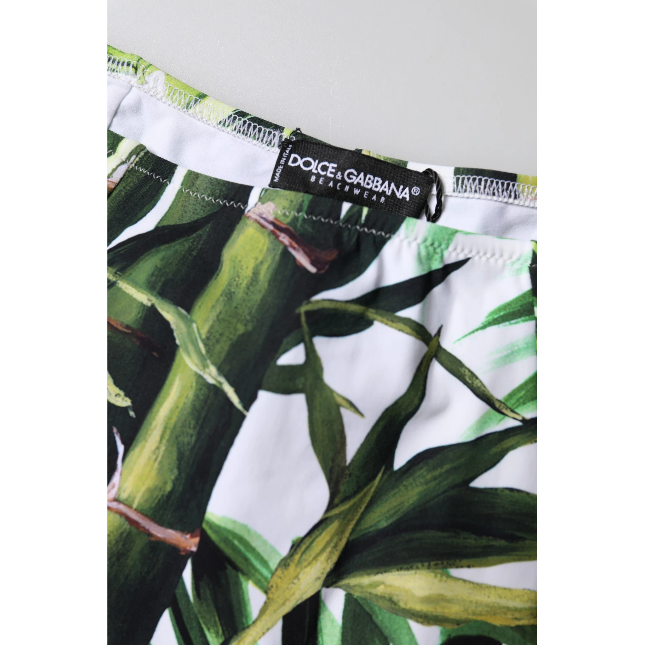 Green Leaf Print High-Waisted Girdle Underwear