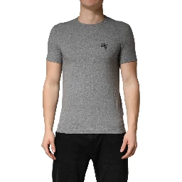 Gray DG Logo Crew Neck Men Underwear T-shirt