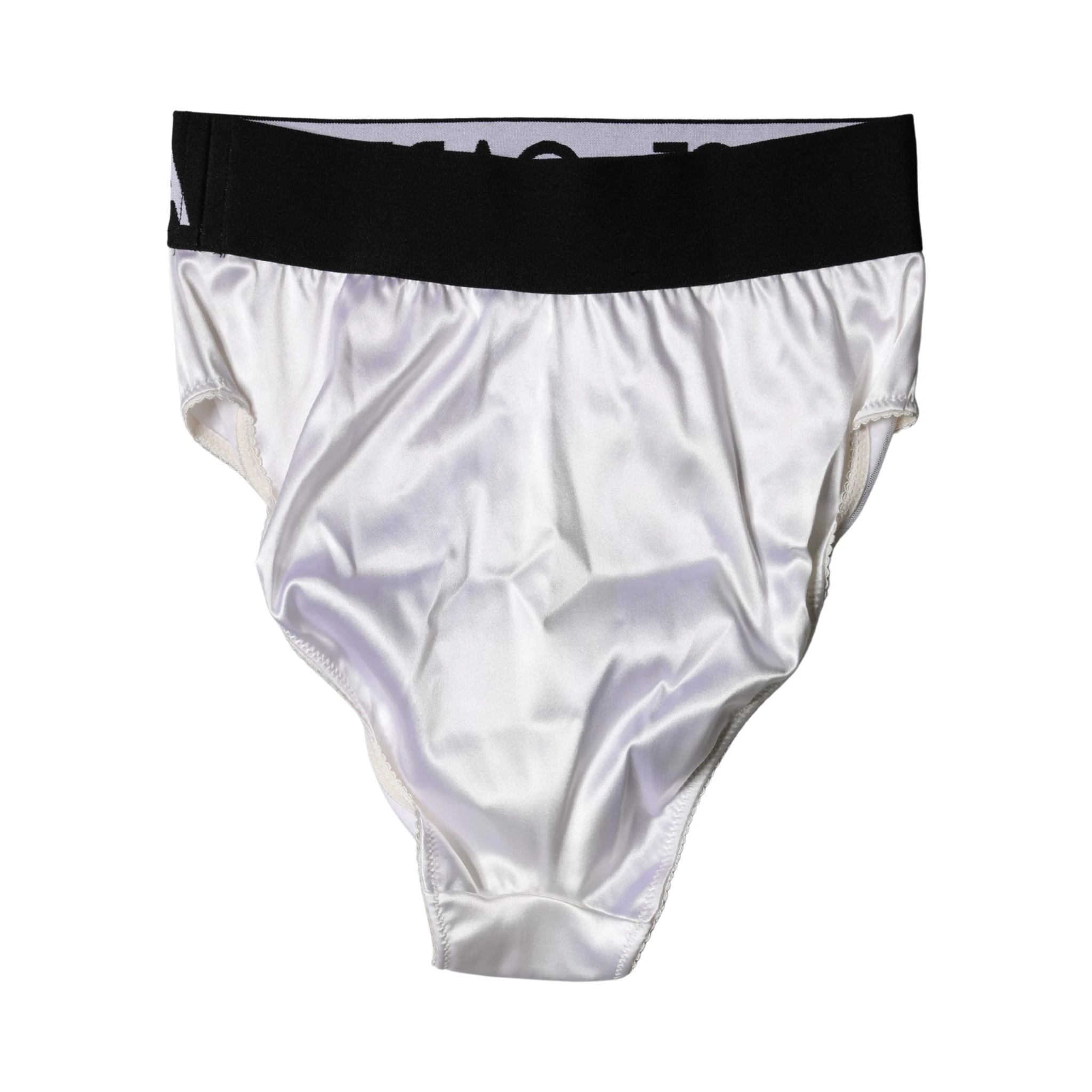 White Logo Brief High Waist Panty Underwear