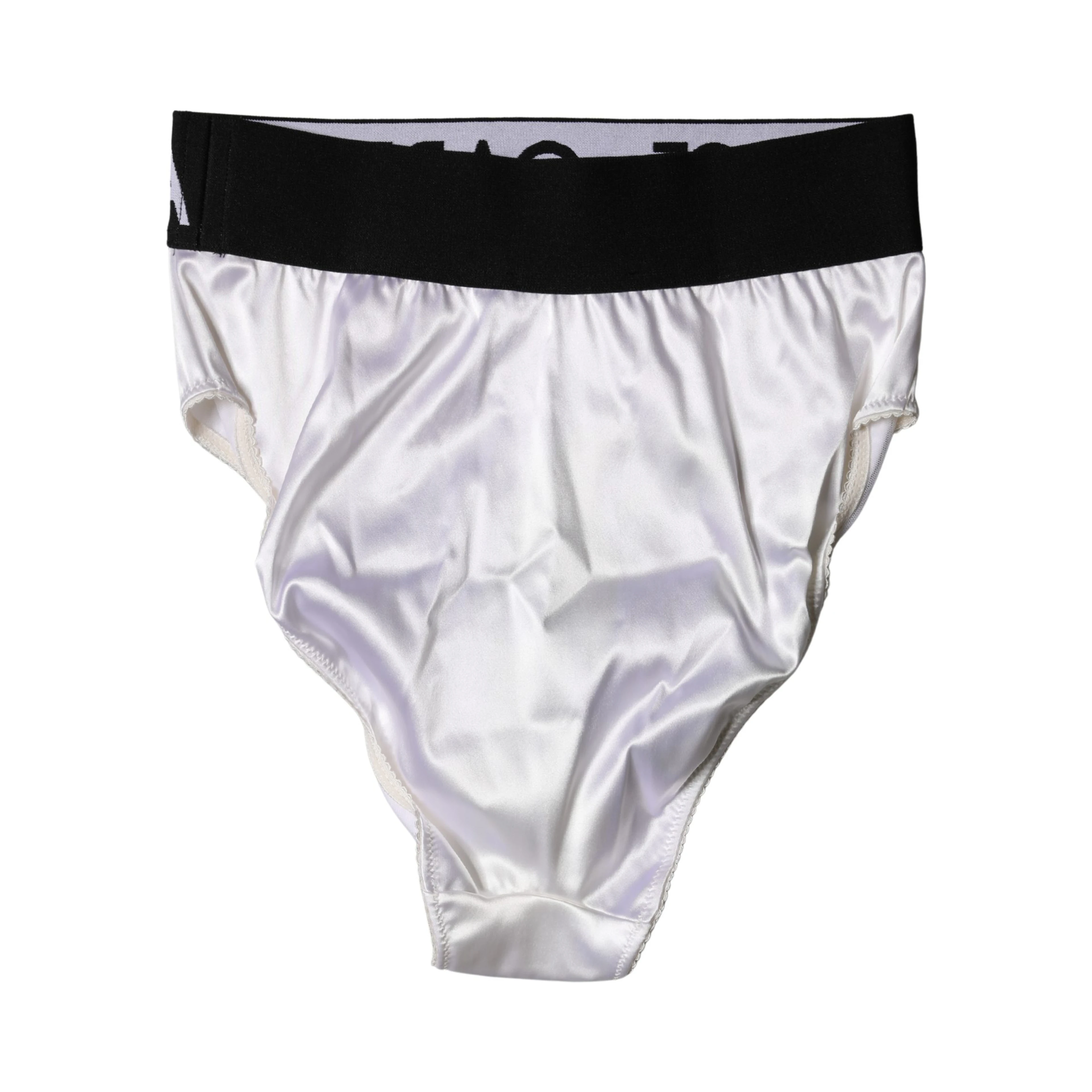 White Logo Brief High Waist Panty Underwear