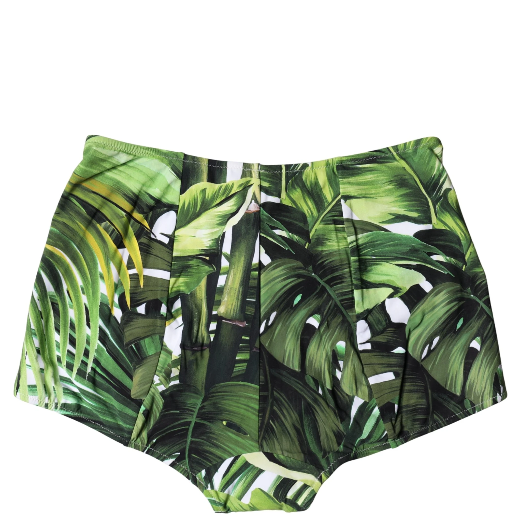 Green Leaf Print High-Waisted Girdle Underwear