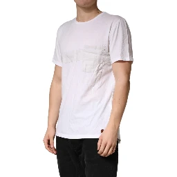 White 100% Cotton Plain Round Neck Men Shirt T-shirt