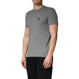 Gray DG Logo Crew Neck Men Underwear T-shirt