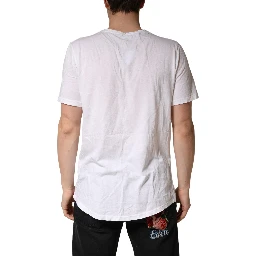 White 100% Cotton Plain Round Neck Men Shirt T-shirt