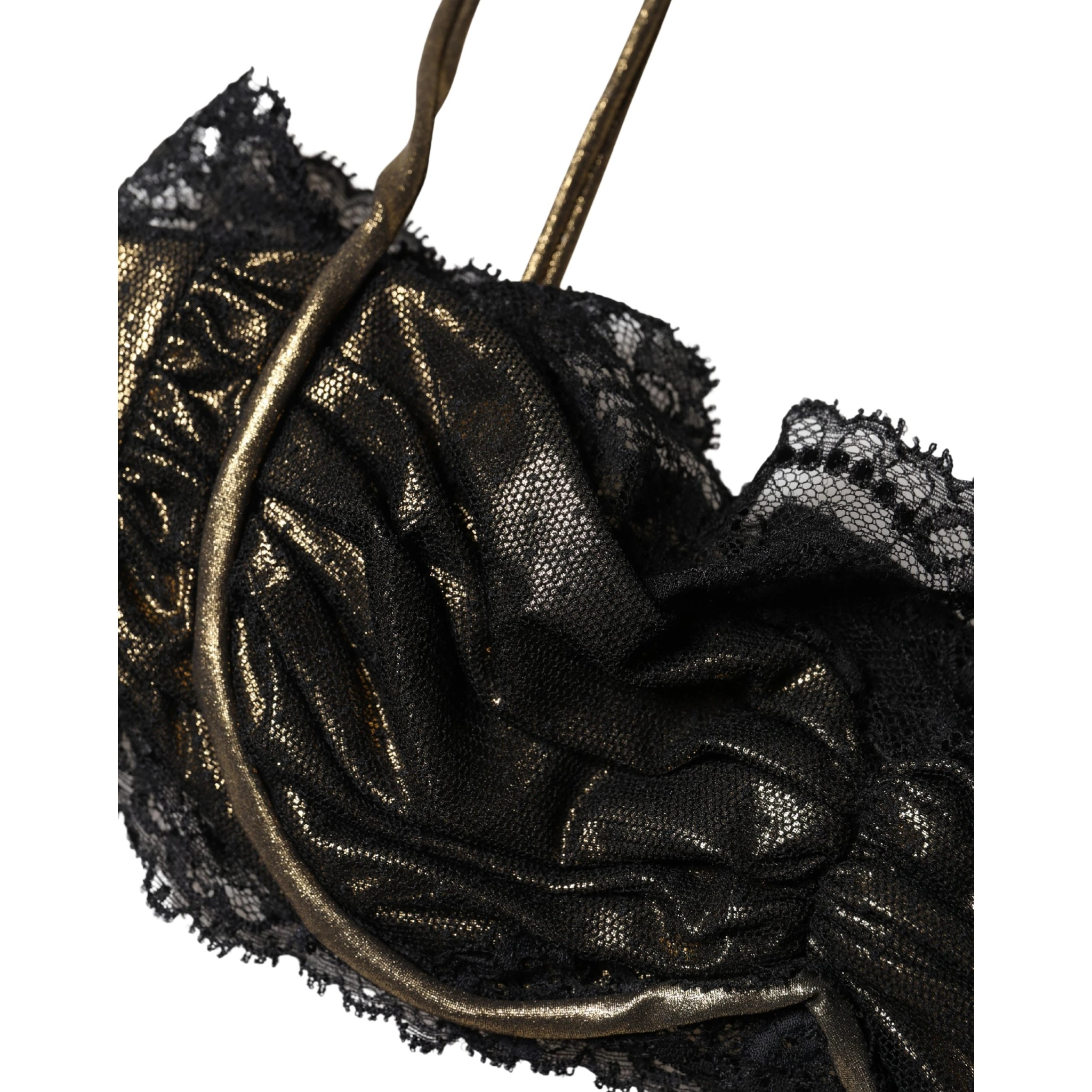 Black Silk Underwired Balconnet Bra Underwear