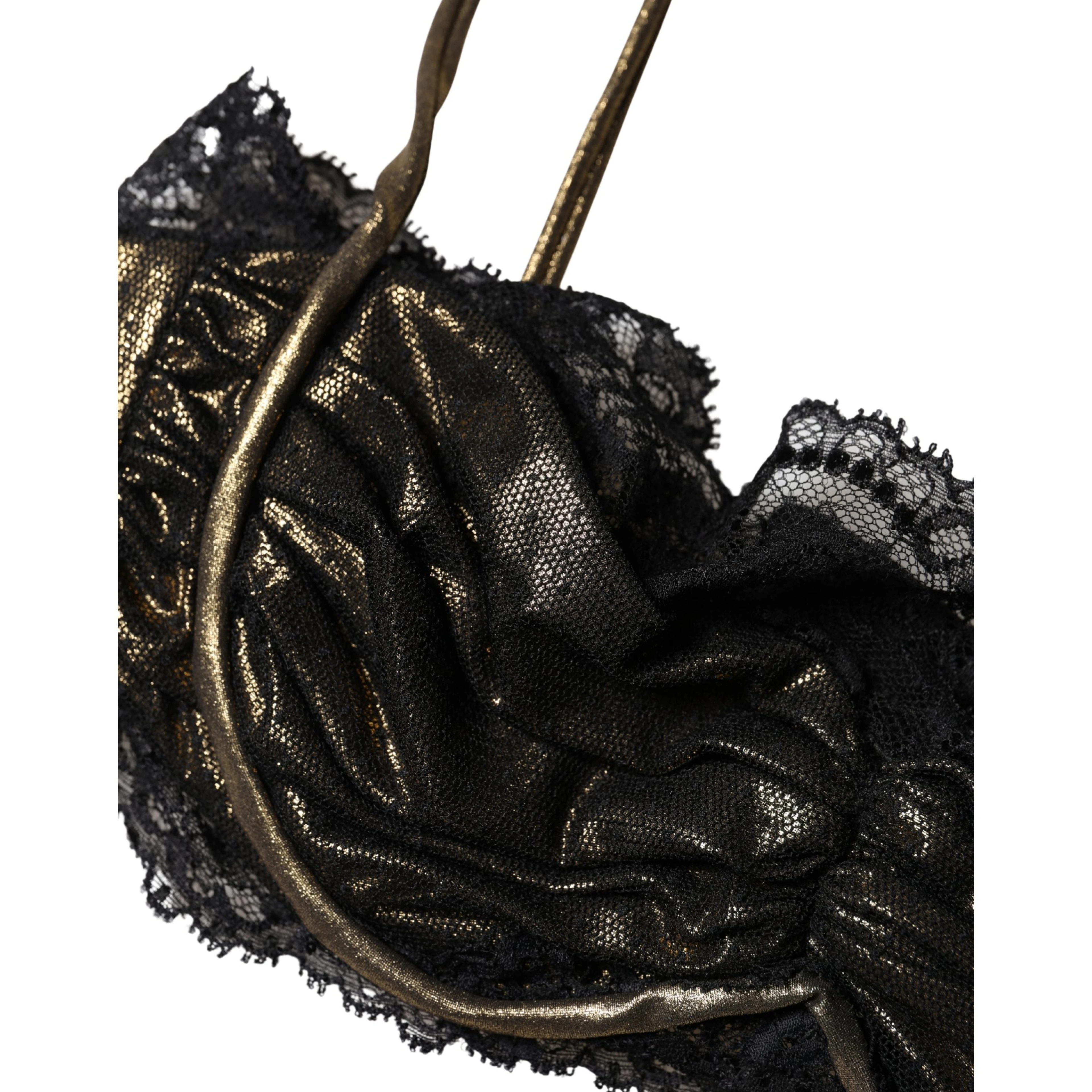 Black Silk Underwired Balconnet Bra Underwear