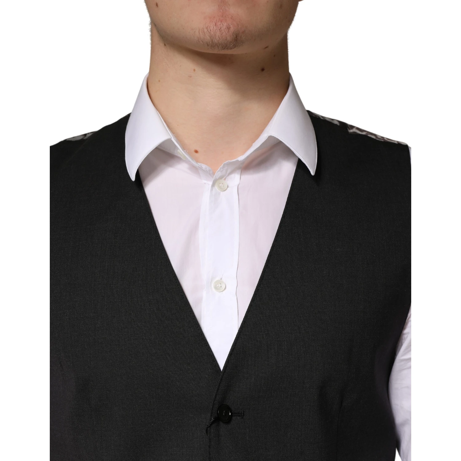 Black Wool Dress Men Formal Waistcoat Vest
