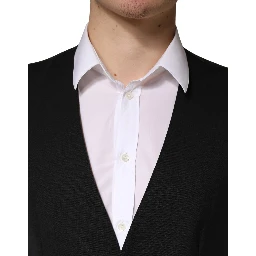 Black Wool Dress Men Formal Waistcoat Vest