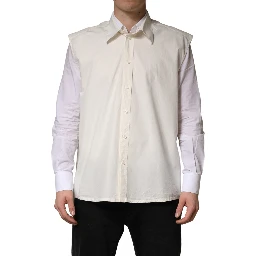 White MARTINI Cotton Men Dress Formal Shirt