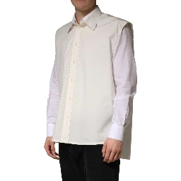 White MARTINI Cotton Men Dress Formal Shirt