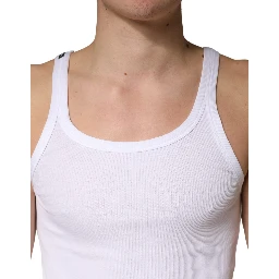 White Sleeveless Round Neck Tank Top T-shirt