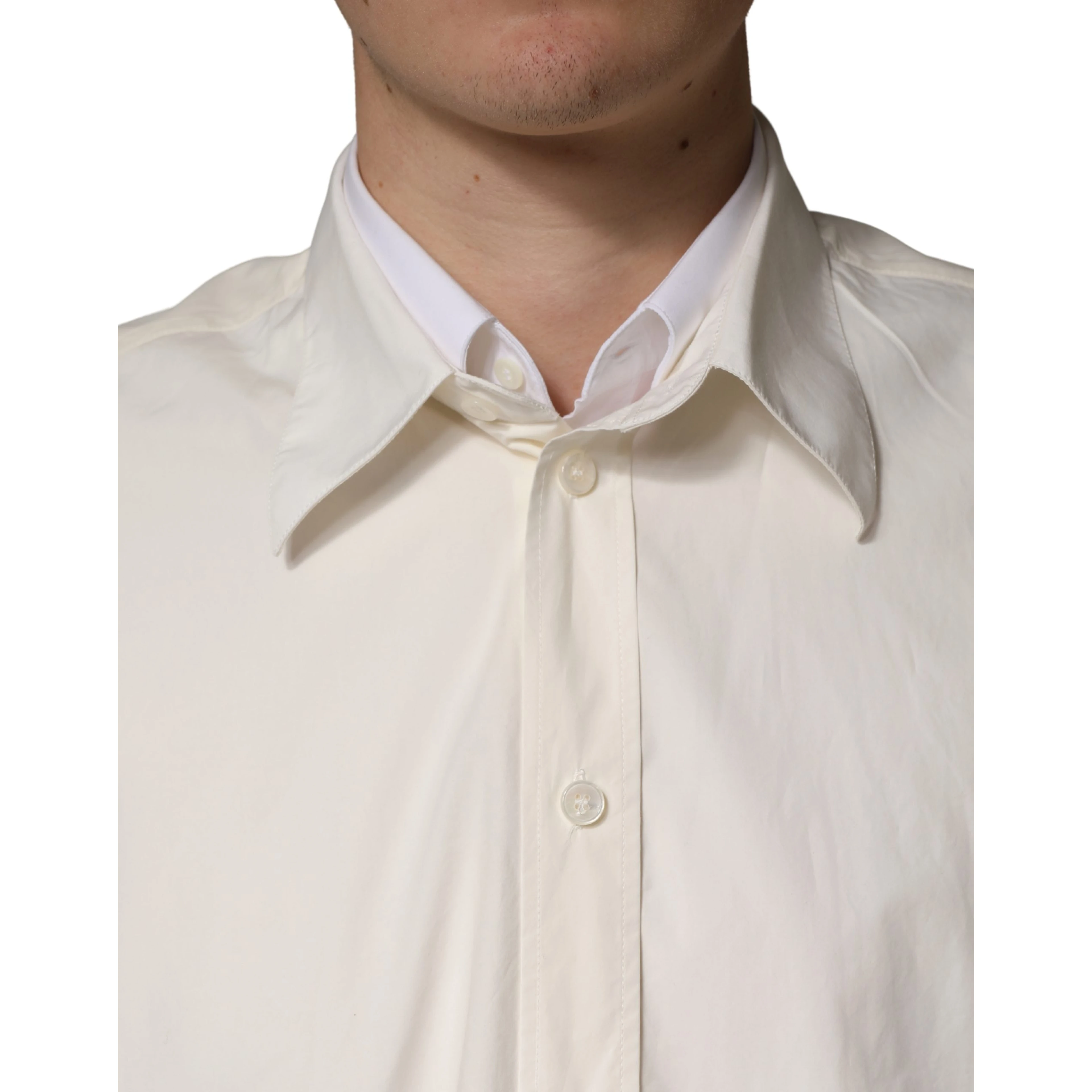 White MARTINI Cotton Men Dress Formal Shirt