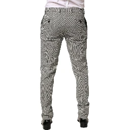 Gray Cotton Skinny Dress Formal Trouser Pants