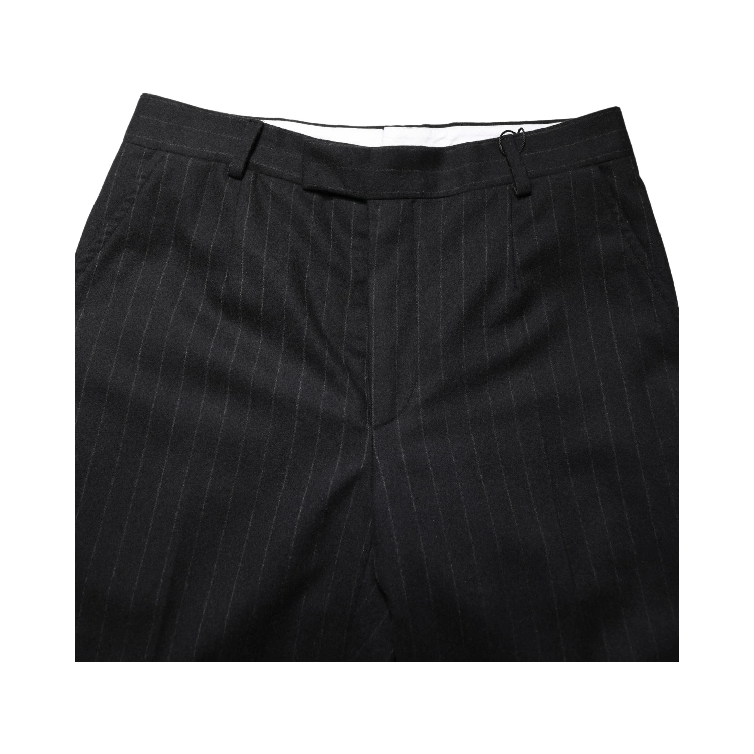Black Stripes Wool Dress Formal Trouser Pants