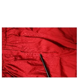 Red Cotton A-Line Sleeveless Mini Dress