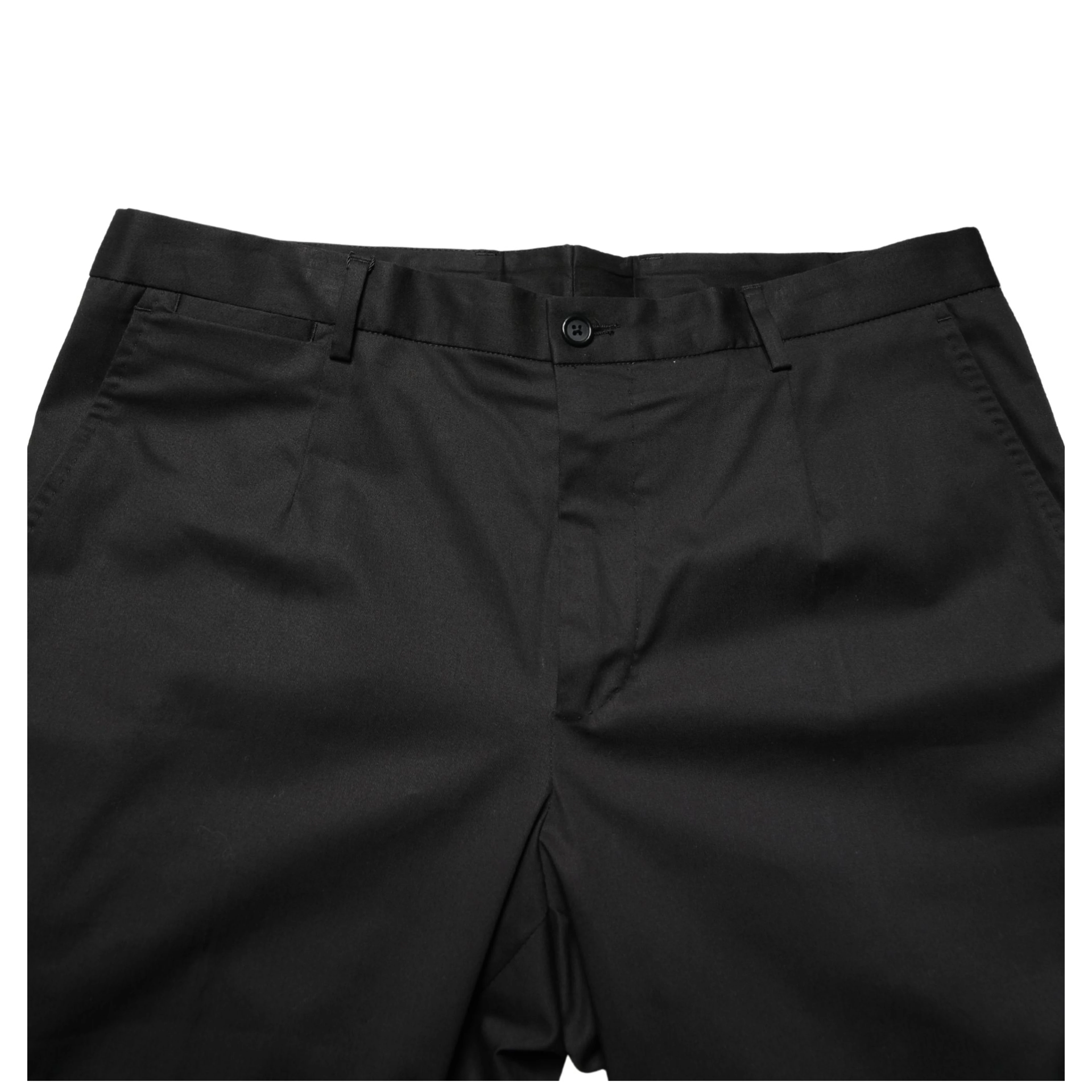 Black Cotton Skinny Men Dress Trouser Pants